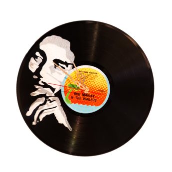 Schallplattenuhr Bob Marley