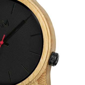 Quail Uhr aus Bambus
